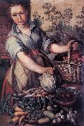 Joachim Beuckelaer Vegetable Seller oil painting